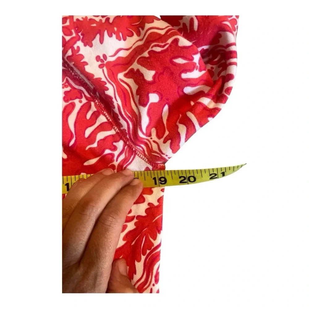Lilly Pulitzer Long Sleeve Cotton/Spandex Top Pink Print Size S - Picture 10 of 11